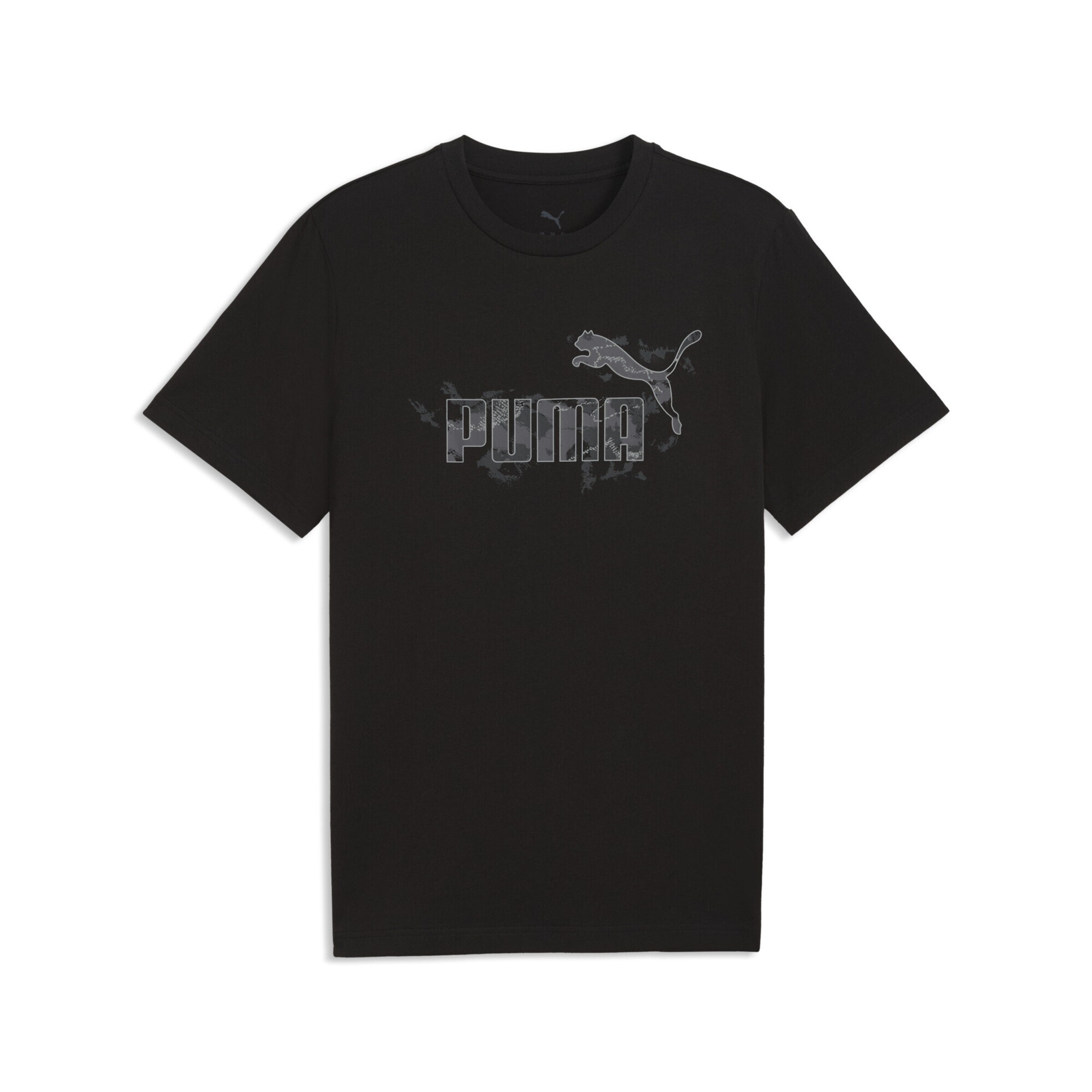 PUMA T-Shirt 'Camo' in Schwarz: Vorderseite