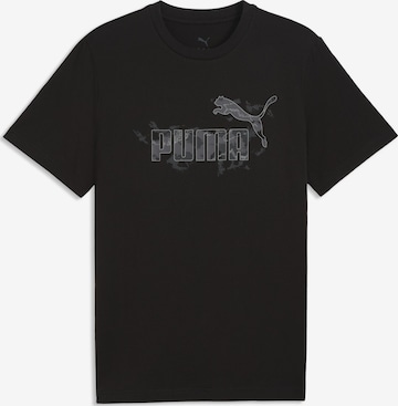 PUMA T-Shirt 'Camo' in Schwarz: Vorderseite