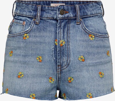 ONLY Jeans 'ROBYN' in Blue denim / Dark yellow / Light green / Lobster, Item view