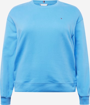 Sweat-shirt Tommy Hilfiger Curve en bleu : devant