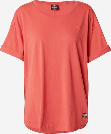 T-shirt G-STAR en rouge : devant