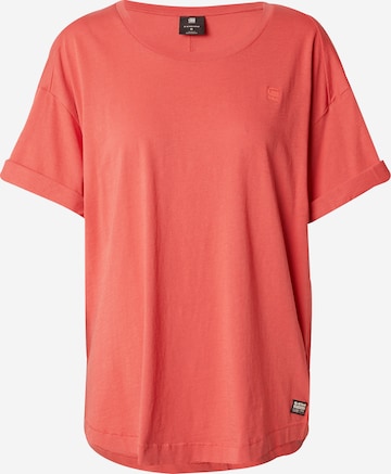 T-shirt G-Star RAW en rouge : devant