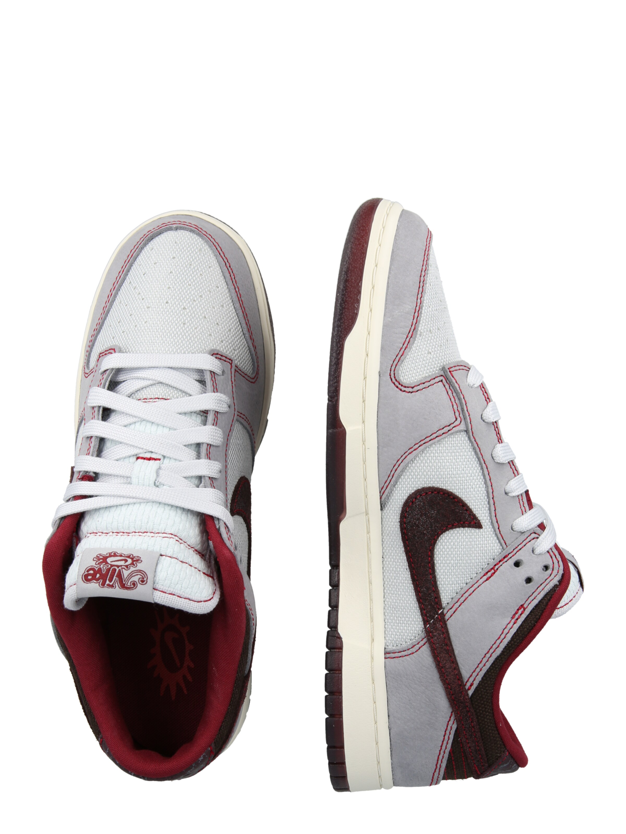 sidabrinė Nike Sportswear Sportbačiai be auliuko 'Dunk'