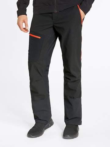 ZIENER Regular Workout Pants 'NAWO' in Red: front