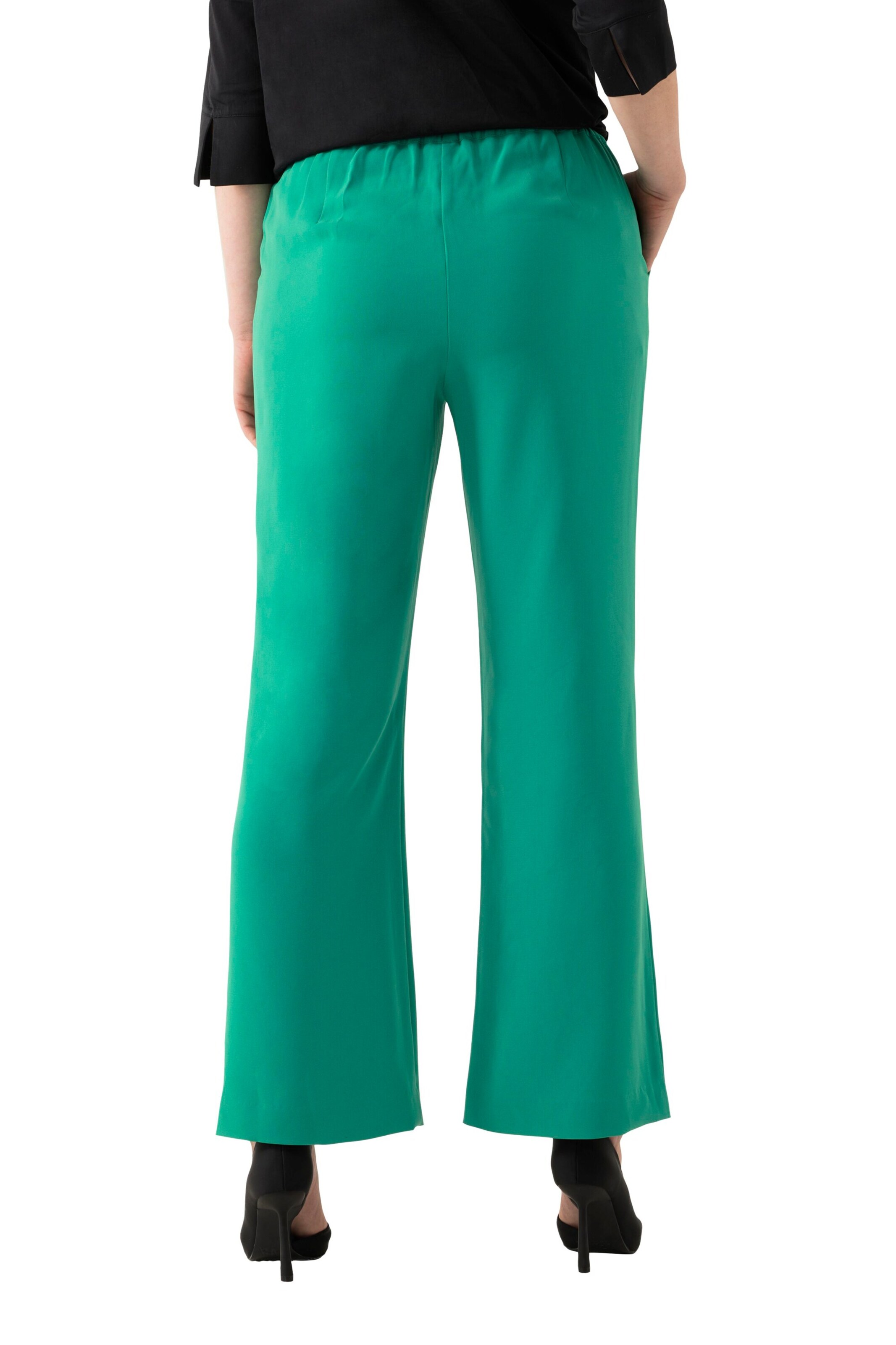 Ulla Popken Loosefit Broek in Groen
