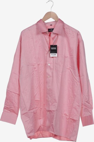 HECHTER PARIS Button Up Shirt in XXL in Pink: front