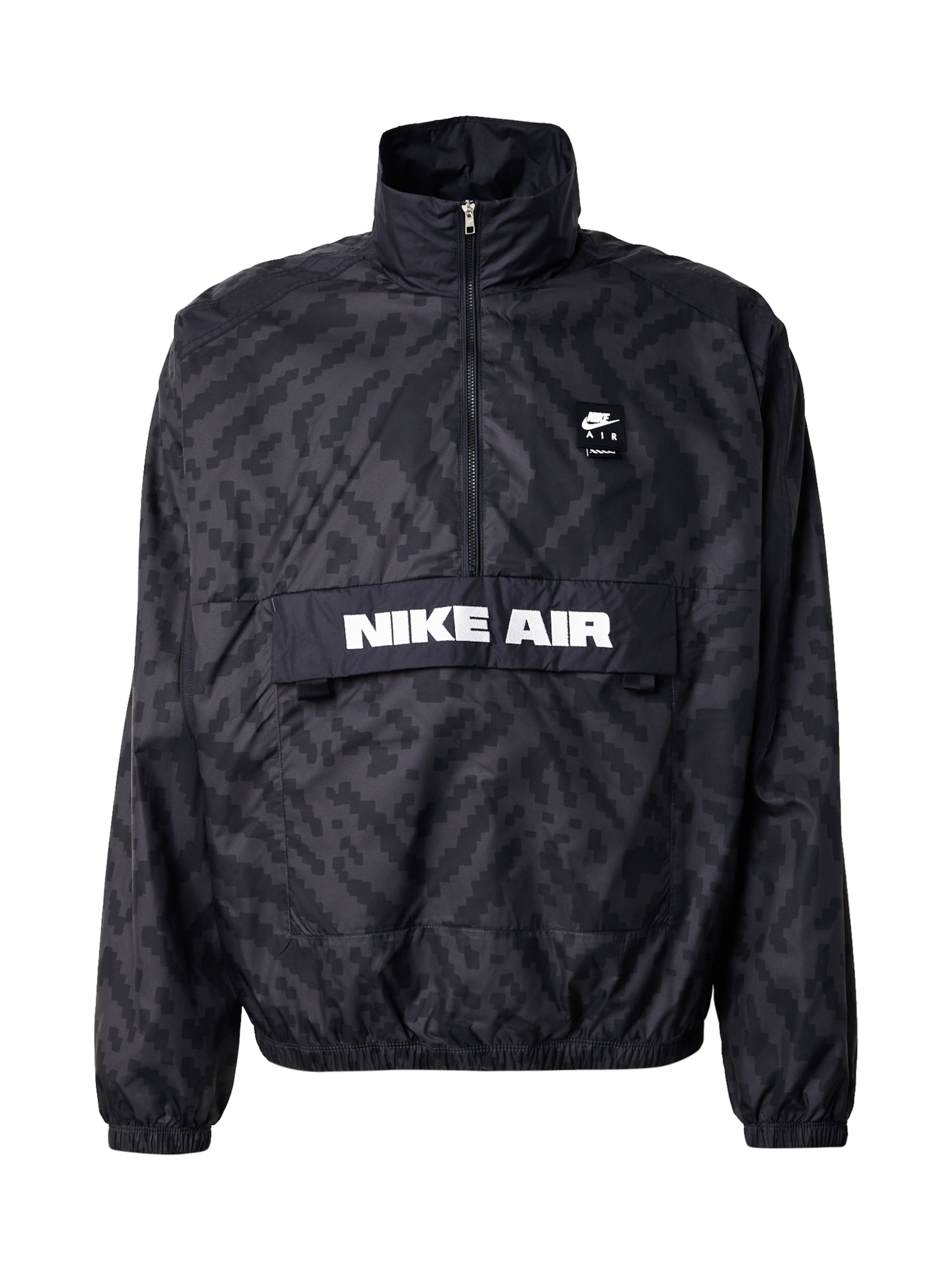 Nike Sportswear Prechodná bunda 'AIR' - Sivá: predná strana