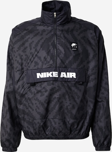 Nike Sportswear Prijelazna jakna 'AIR' u antracit siva / tamo siva / bijela, Pregled proizvoda