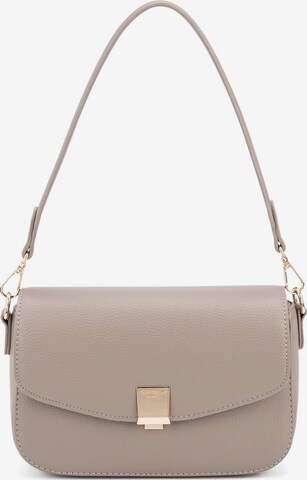 Borsa a spalla 'Borsa a spalla Celestia Elite pelle vegana PU - Chiusura zip' di David Jones in grigio: frontale