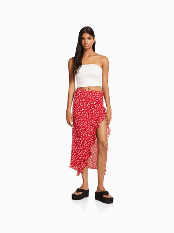 Bershka Skirt in Red