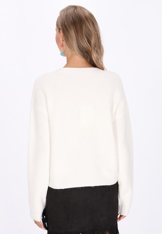 IZIA Knit cardigan in White