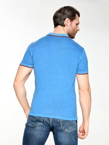 TOP GUN Poloshirt in Blau