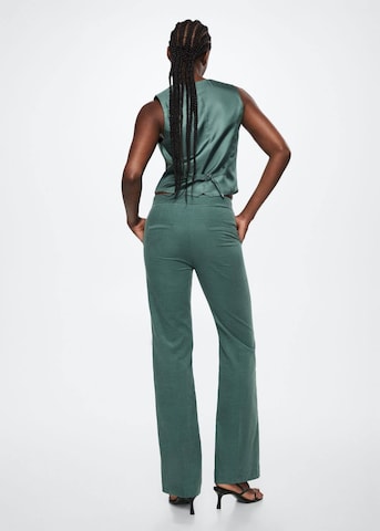 MANGO Normální Kalhoty s puky 'Higalia' – zelená