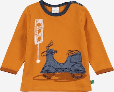 Fred's World by GREEN COTTON Majica 'City T' | mornarska / rjava / konjak / bela barva, Prikaz izdelka