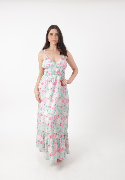 Abito Elara di colore menta / rosa / magenta, Visualizzazione prodotti