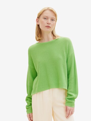 TOM TAILOR Sweater in Green: front