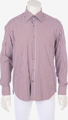 RENÉ LEZARD Button Up Shirt in XXL in Brown: front