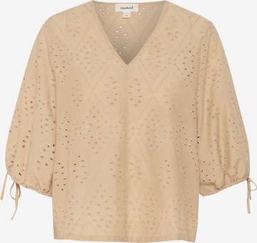 SOAKED IN LUXURYBluza 'Joella' - bež boja: prednji dio