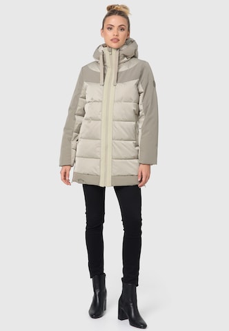 NAVAHOO Winter Jacket 'Samtkätzchen' in Beige