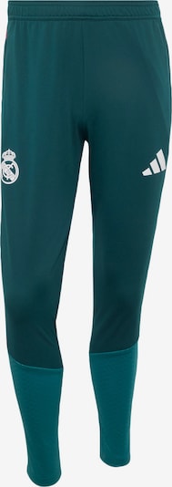 ADIDAS PERFORMANCE Calças de desporto 'Real Madrid 26/27 Tiro26 Competition' em XS/regular em petróleo / esmeralda / pitaya / branco, Vista do artigo