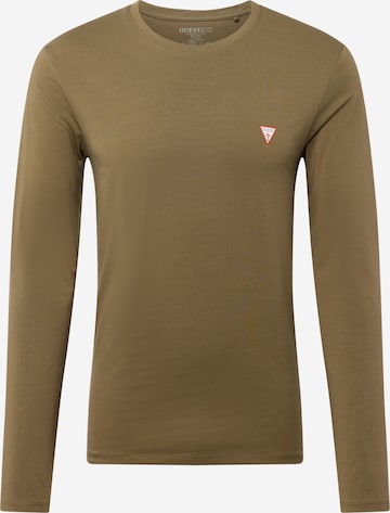 GUESS T-shirt i brun: framsida