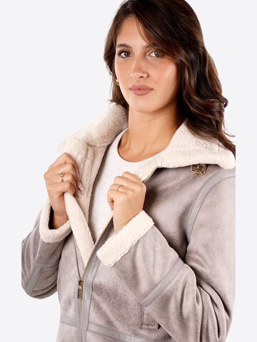 Yes Zee Winter Jacket 'Giubbino' in Grey