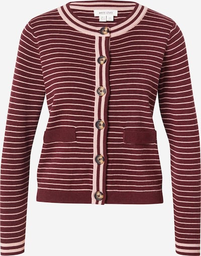 Kardiganas 'CHARLOTTE' iš WHITE STUFF, spalva – ciklameno spalva / balta, Prekių apžvalga