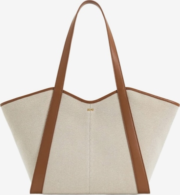 JW PEIShopper torba 'JW PEI Cabas / Shopping Kiana Brown Canvas' - smeđa boja: prednji dio