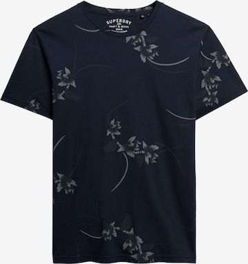 T-Shirt 'Essential' Superdry en bleu : devant