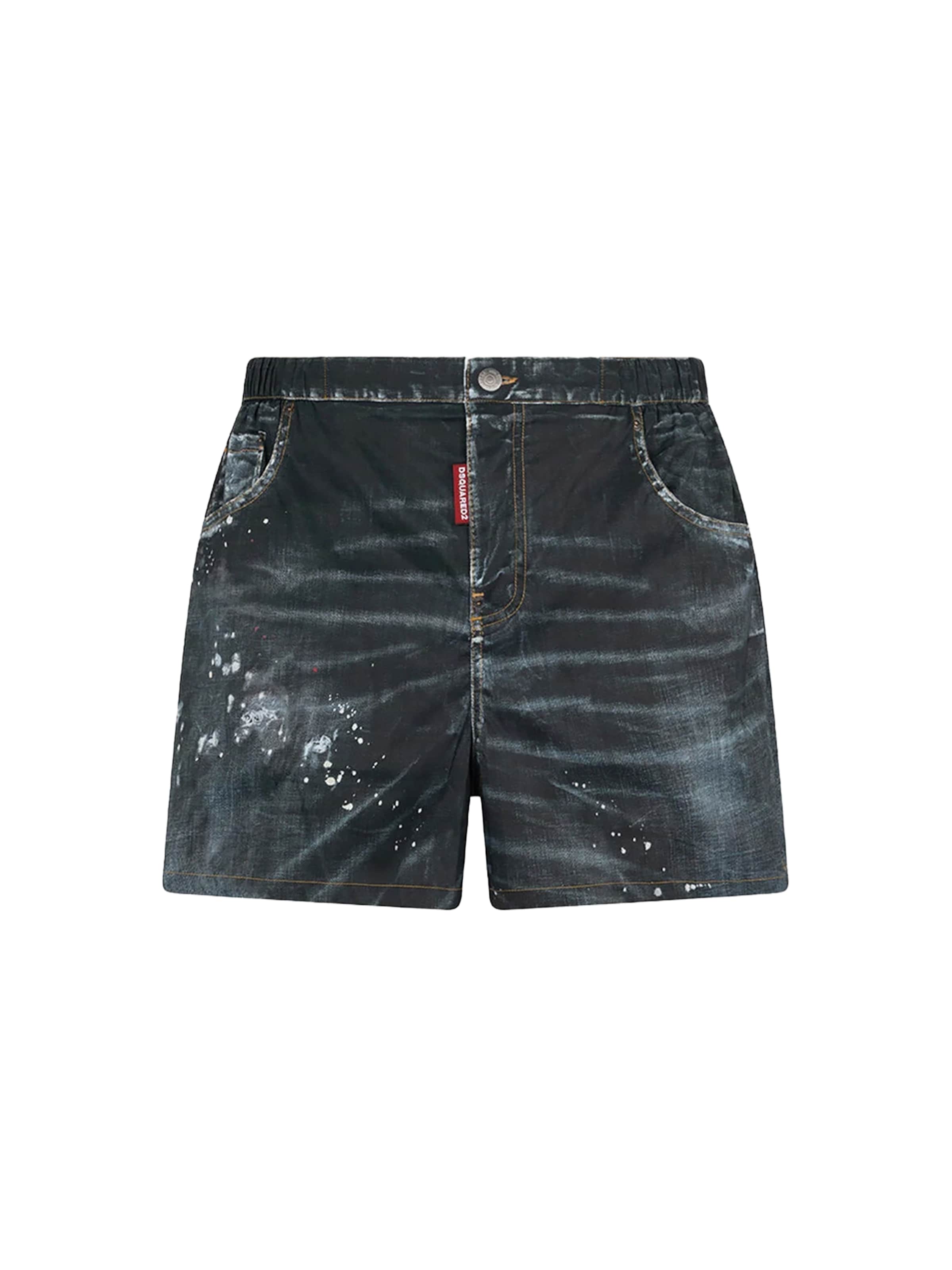 DSQUARED2 - Calções de banho em preto: frente