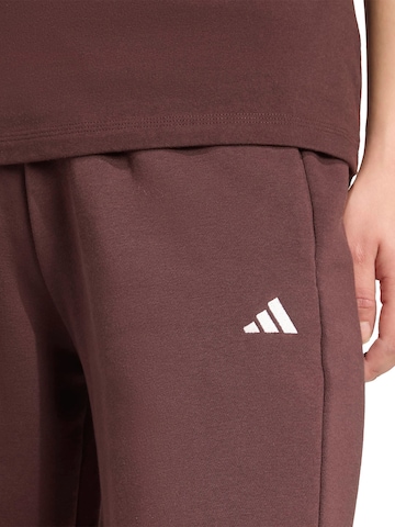 Wide leg Pantaloni sportivi di ADIDAS SPORTSWEAR in marrone