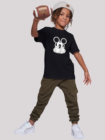 F4NT4STIC Shirt 'Disney Micky Maus Don’t Speak' in Zwart