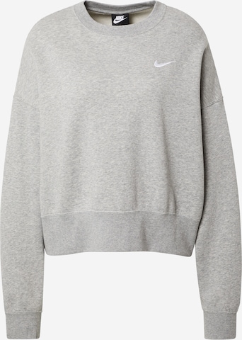 pilka Nike Sportswear Megztinis be užsegimo 'Essentials': priekis