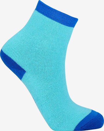 ZigZag Athletic Socks 'Lime' in Blue