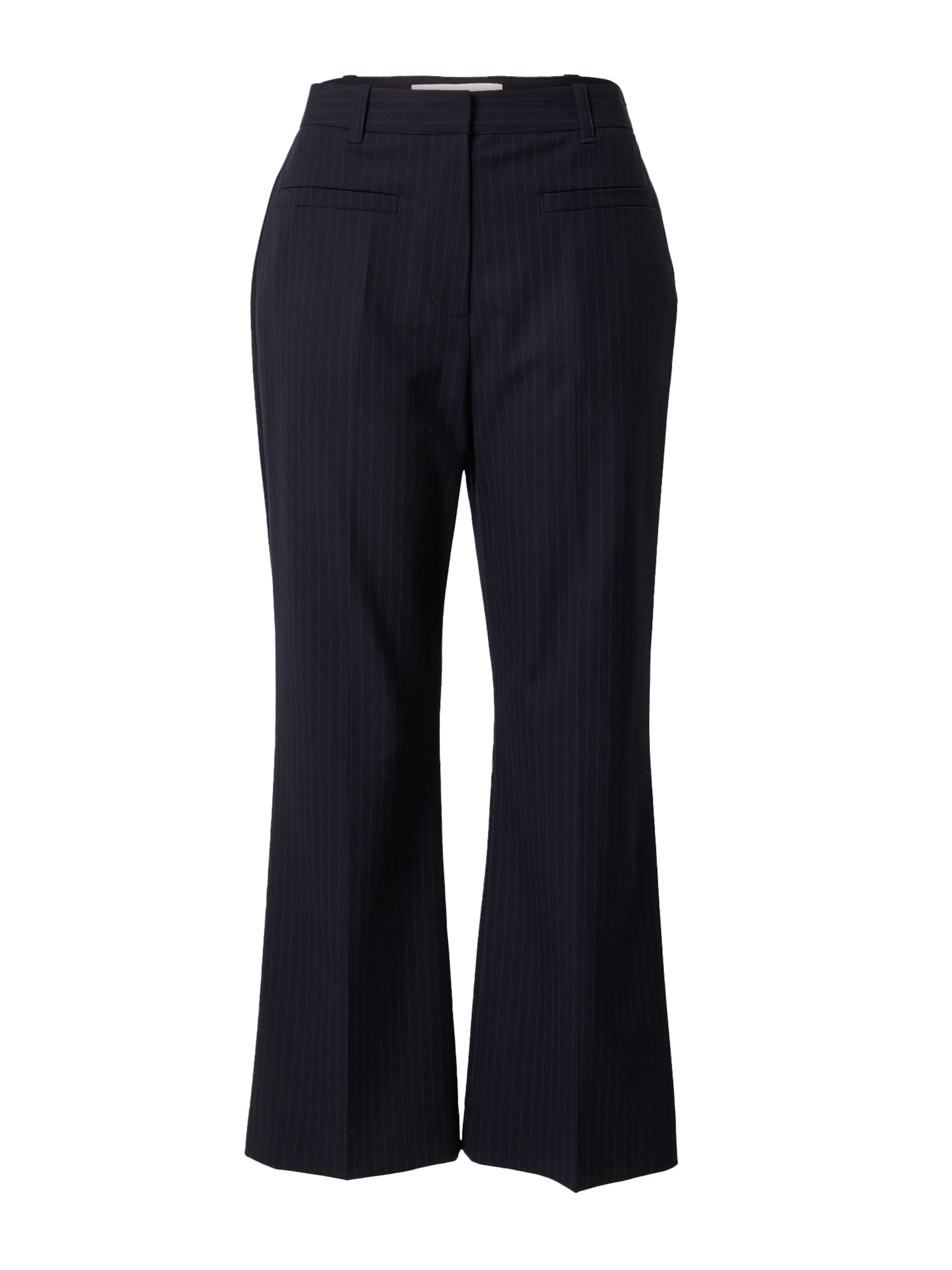 3.1 Phillip Lim Flared Παντελόνι με τσάκιση σε μπλε: μπροστά