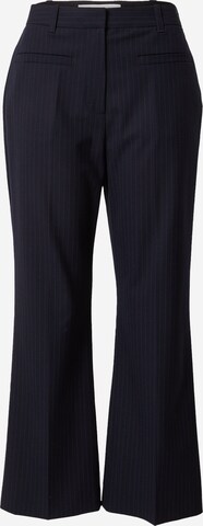 3.1 Phillip Lim Flared Trousers with creases in Blue: front