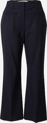 3.1 Phillip Lim Flared Pleated Pants in Blue: front