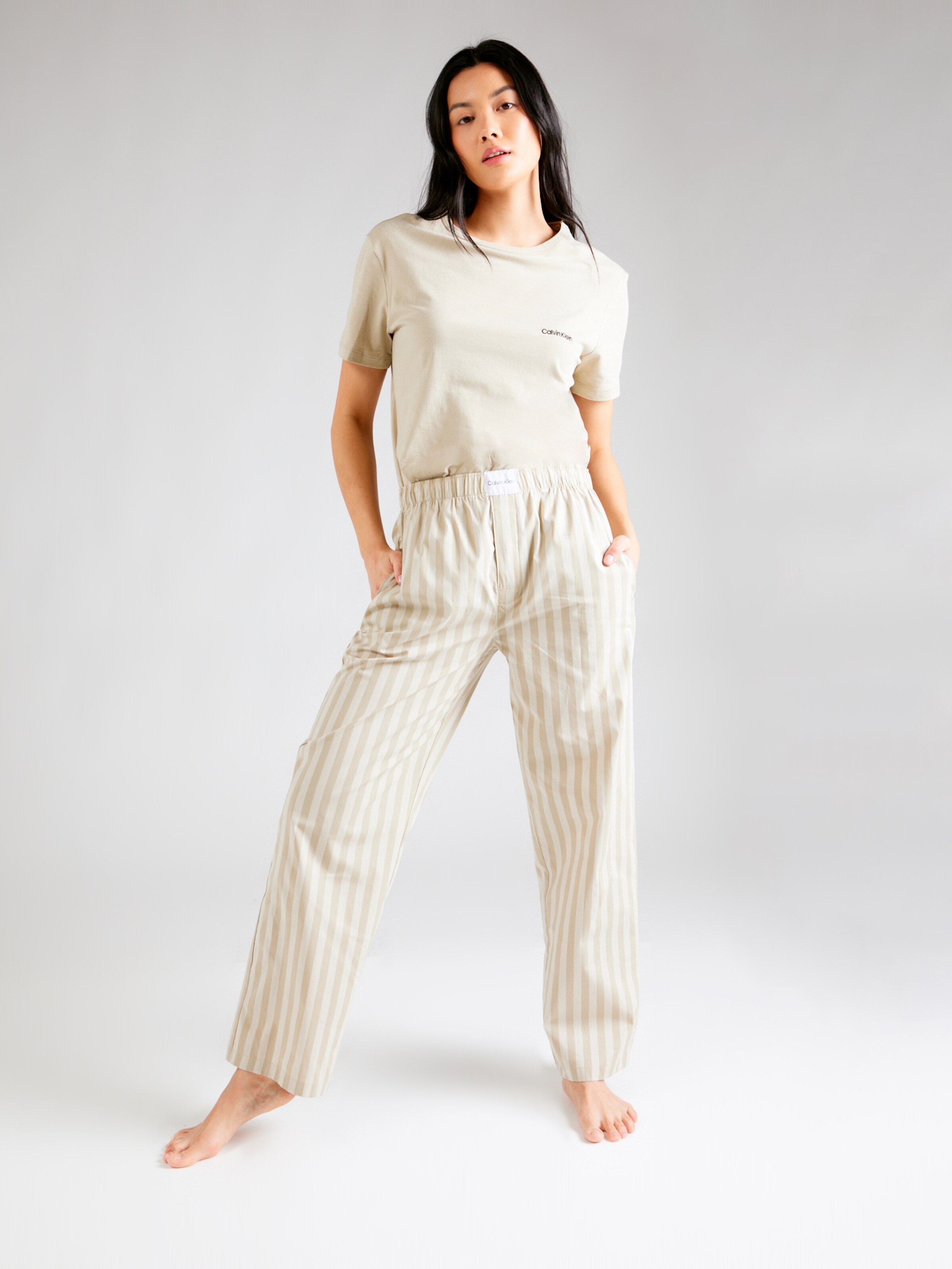 Calvin Klein Modal Blend Jogger Pajama Pants in White for Men | Lyst