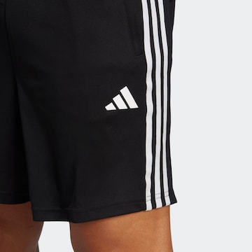 ADIDAS PERFORMANCE Štandardný strih Športové nohavice 'Train Essentials Piqué 3-Stripes' - Čierna