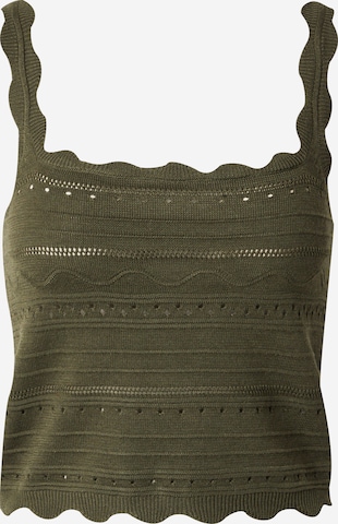 ABOUT YOU Knitted Top 'Biba' in Green: front