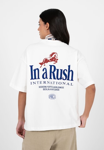 Maglietta 'Horse Racer' di Prohibited in beige: frontale