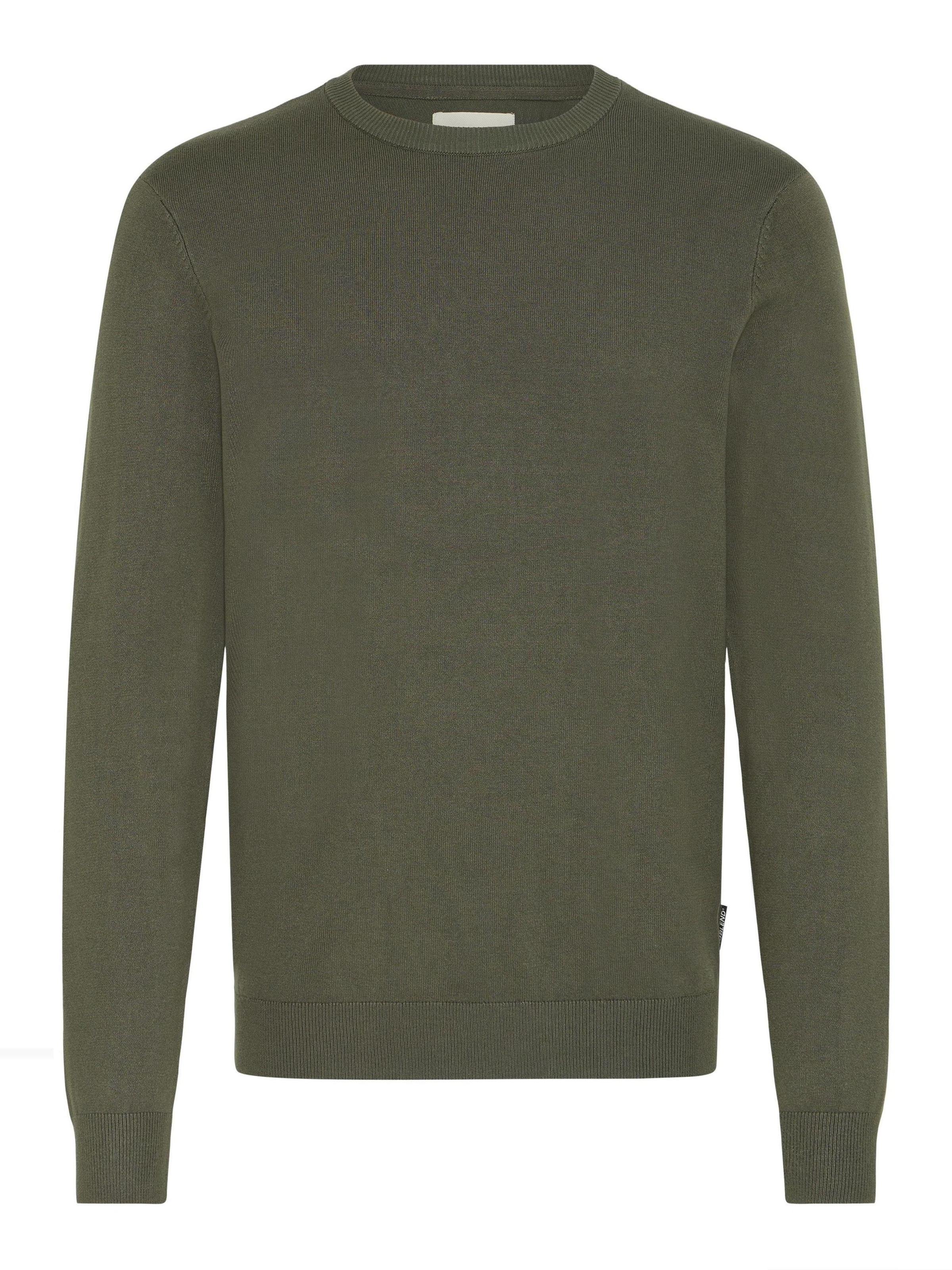 BLEND Strickpullover ' BHDAN ' in Grün: Vorderseite