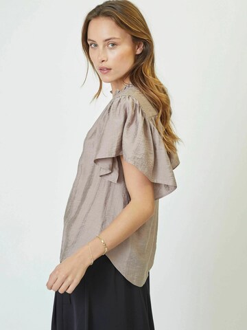Chemisier 'Hera' co'couture en marron