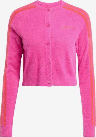 rožinė ADIDAS ORIGINALS Kardiganas 'Fluffy Knitted': priekis