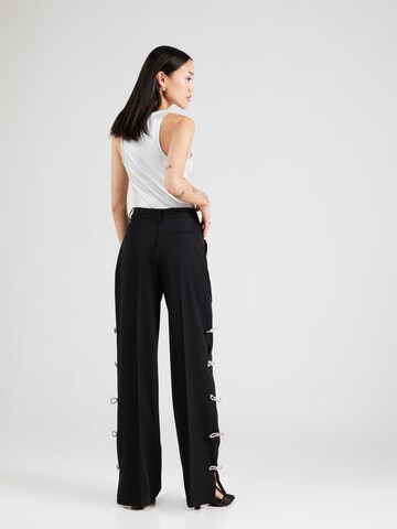 Hoermanseder Wide leg Pleat-Front Pants in Black