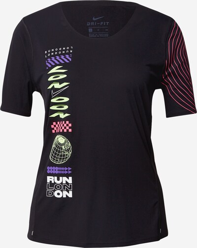 NIKE Koszulka funkcyjna 'City Sleek London' w kolorze jasnozielony / fioletowy / czarny / białym, Podgląd produktu