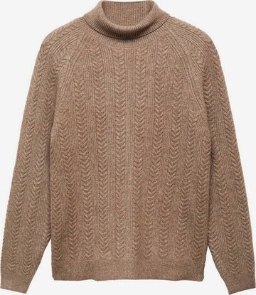 Pull-over 'Marias' MANGO MAN en beige : devant