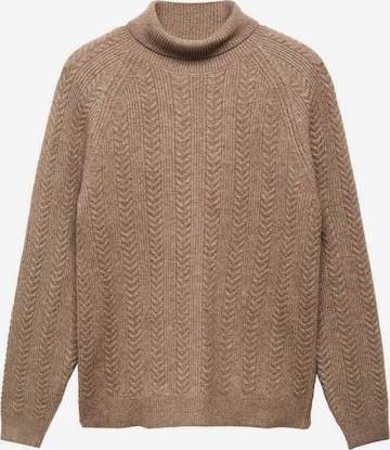 MANGO MAN Pullover 'Marias' i beige: forside