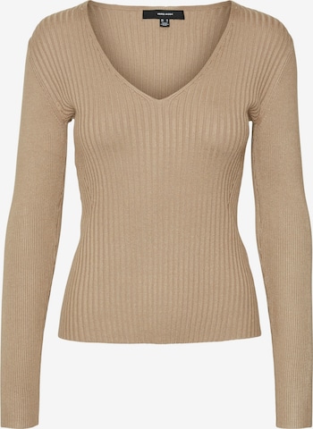 VERO MODA Neulepaita 'VMAUTUMN' värissä beige: etupuoli