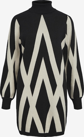 Robes en maille 'RAY' OBJECT en noir : devant